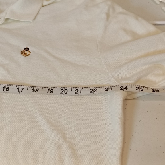Lauren Ralph Lauren Polo Shirt  Mens XL White Long Sleeve Preppy Vintage 90s Y2K - Picture 5 of 9